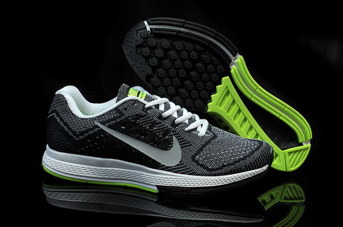 Mens Nike Air Zoom Structure 18 Black Grey Green Hong Kong